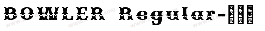 BOWLER Regular字体转换
